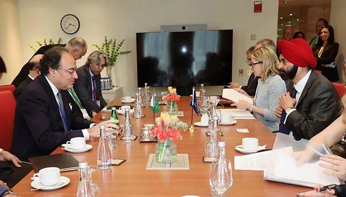 Muhammad Aurangzeb meets WB’s president in Washington