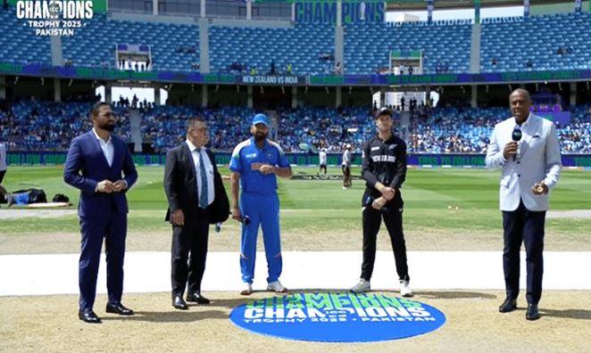 New Zealand wins toss, opts to bowl first against India in Champions Trophy