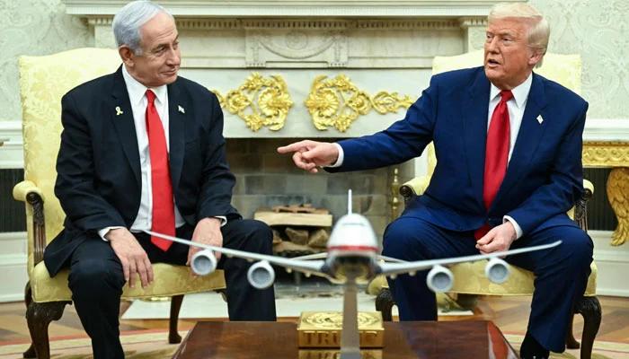  جنگ بندی پرغور کر رہے ہیں، غزہ جنگ کسی وقت رک جائے گی، ٹرمپ کی نیتن یاہو  سے ملاقات میں گفتگو