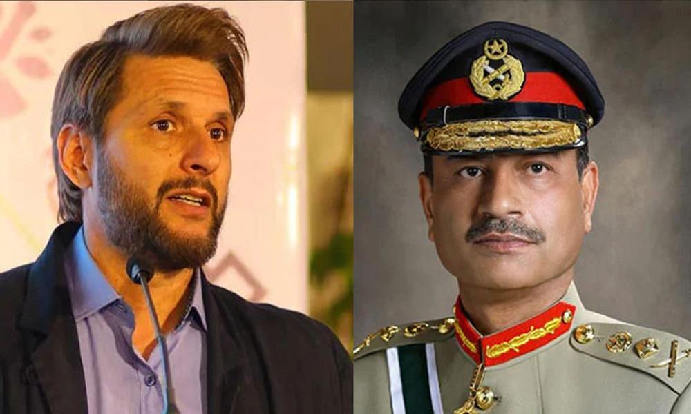 Shahid Afridi meets Army Chief Asim Munir