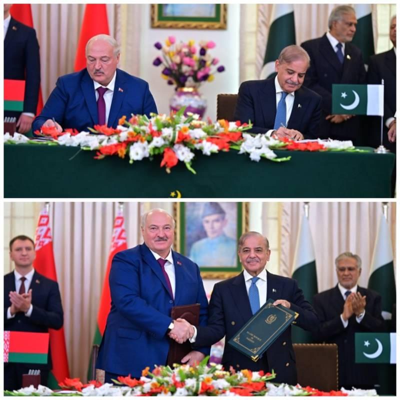 پاکستان اور بیلاروس کے درمیان دفاعی تعاون سمیت مختلف معاہدوں اور مفاہمتی یادداشتوں پر دستخط