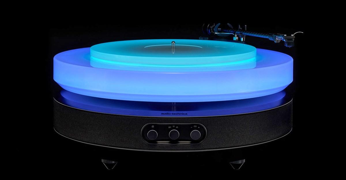 Audio-Technica’s new $9,999 turntable levitates and glows