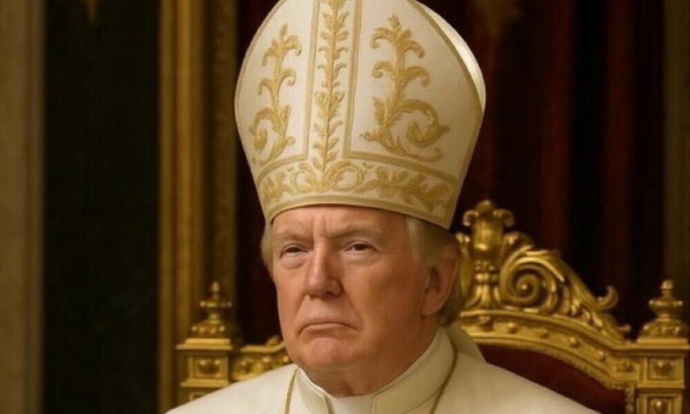 Donald Trump posts spoof picture dressed as pope