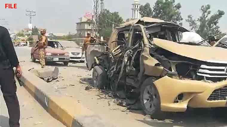  بلوچستان میں کالعدم  بی ایل اے کا سیکیورٹی فورسز کی گاڑی پر بم حملہ، 7 اہلکار شہید،5 زخمی