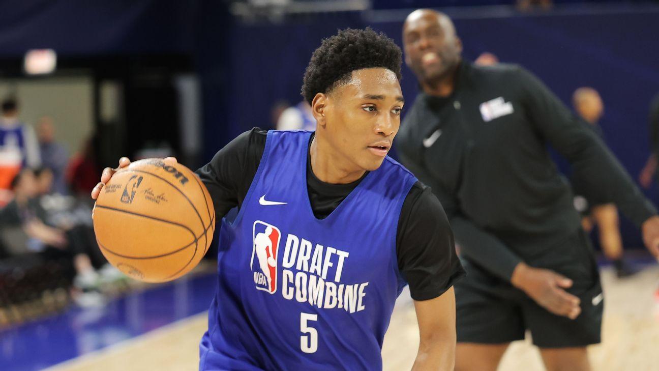 Best of Tuesday at the NBA combine: Day 1 standouts, what we're hearing, draft buzz