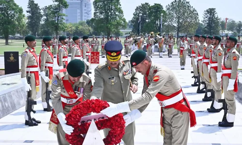 Special ceremony in honor of Field Marshal Asim Munir at GHQ