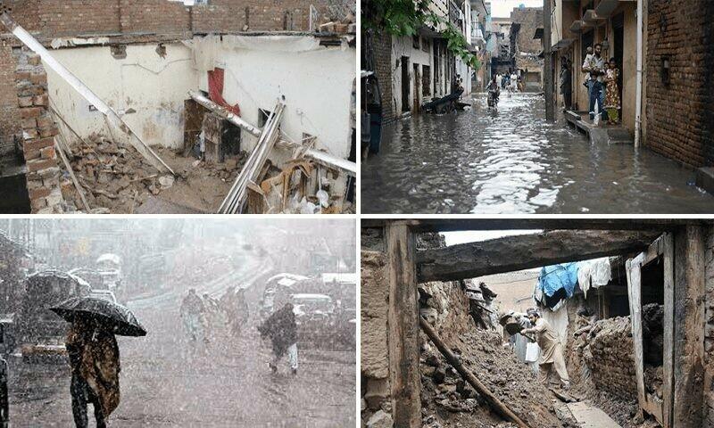 پنجاب اور خیبر پختونخوا  میں طوفانی بارشیں، مختلف حادثات میں 6 افراد جاں بحق