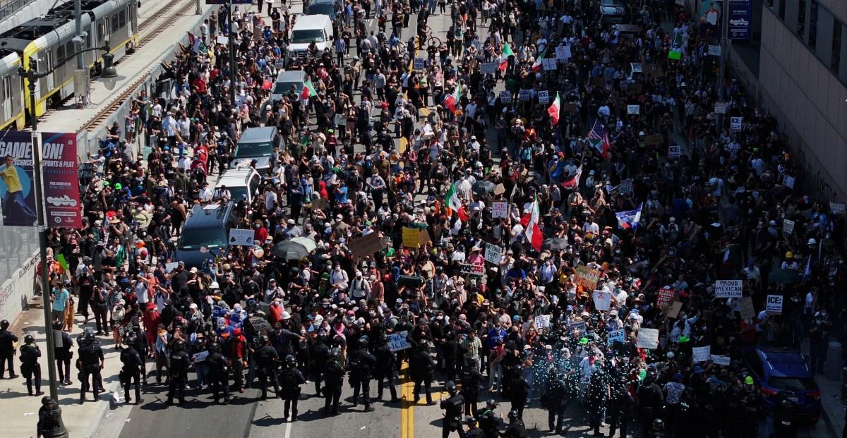 Immigration raids fuel protests and fear in Los Angeles