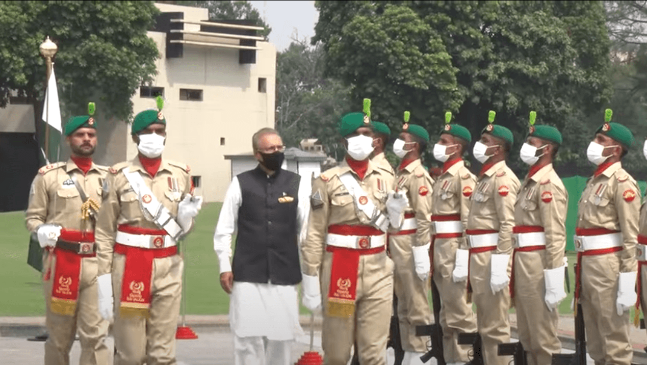 صدرمملکت عارف علوی کا جی ایچ کیوکا دورہ، آئی ایس پی آر