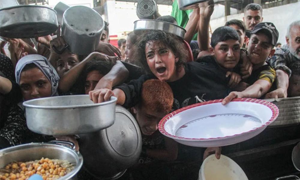 Gaza becomes hub for hungry people, children
