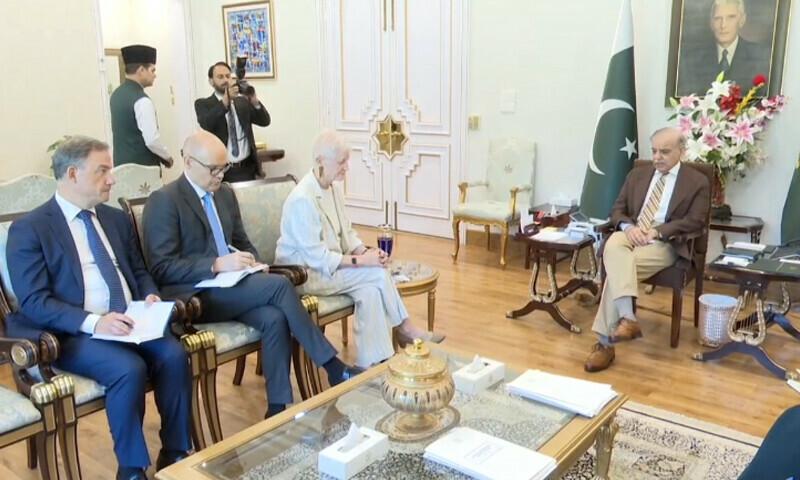 وزیراعظم شہباز شریف سے پاکستان میں یورپی یونین کی سفیر کی الوداعی ملاقات