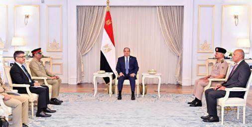 CJCSC Mirza meets Egyptian President, top military brass