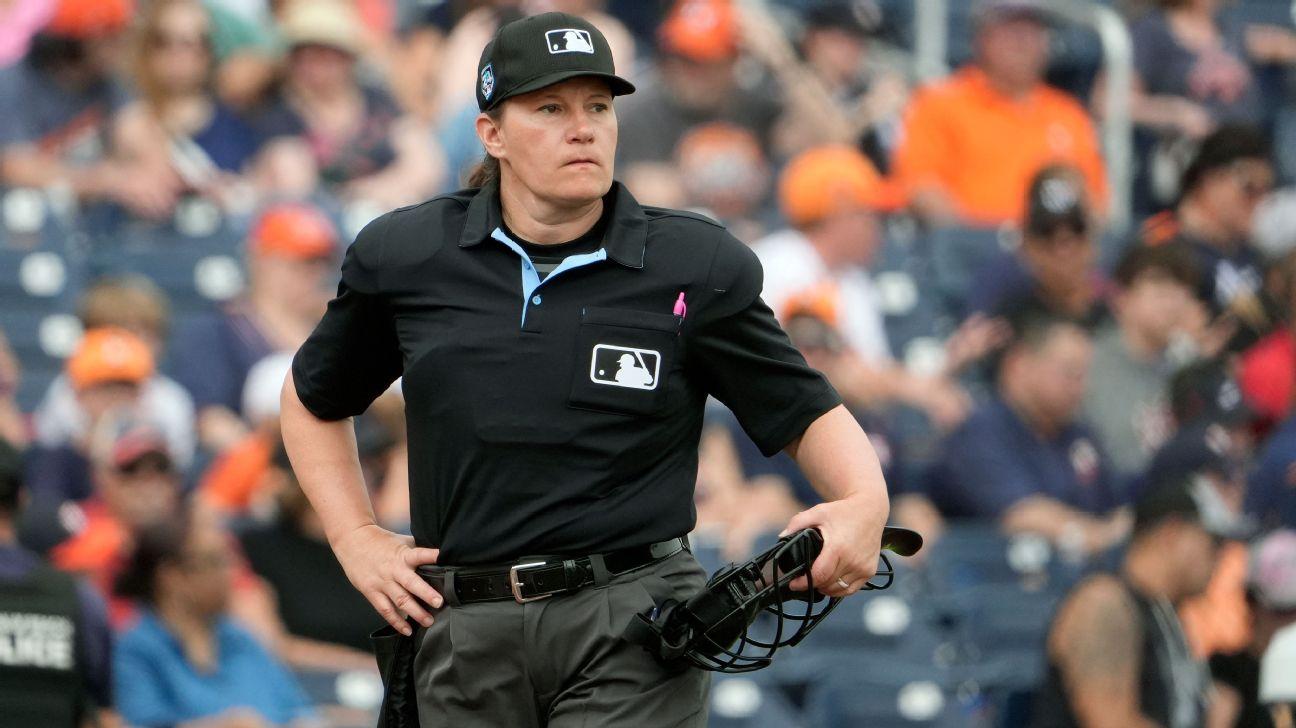 Pawol to become first woman to ump MLB game