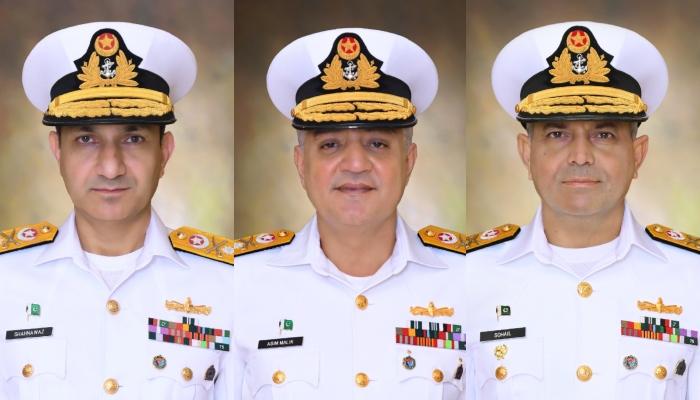 پاک بحریہ کے تین کموڈورز ریئر ایڈمرل کے عہدے پر ترقی پا گئے
