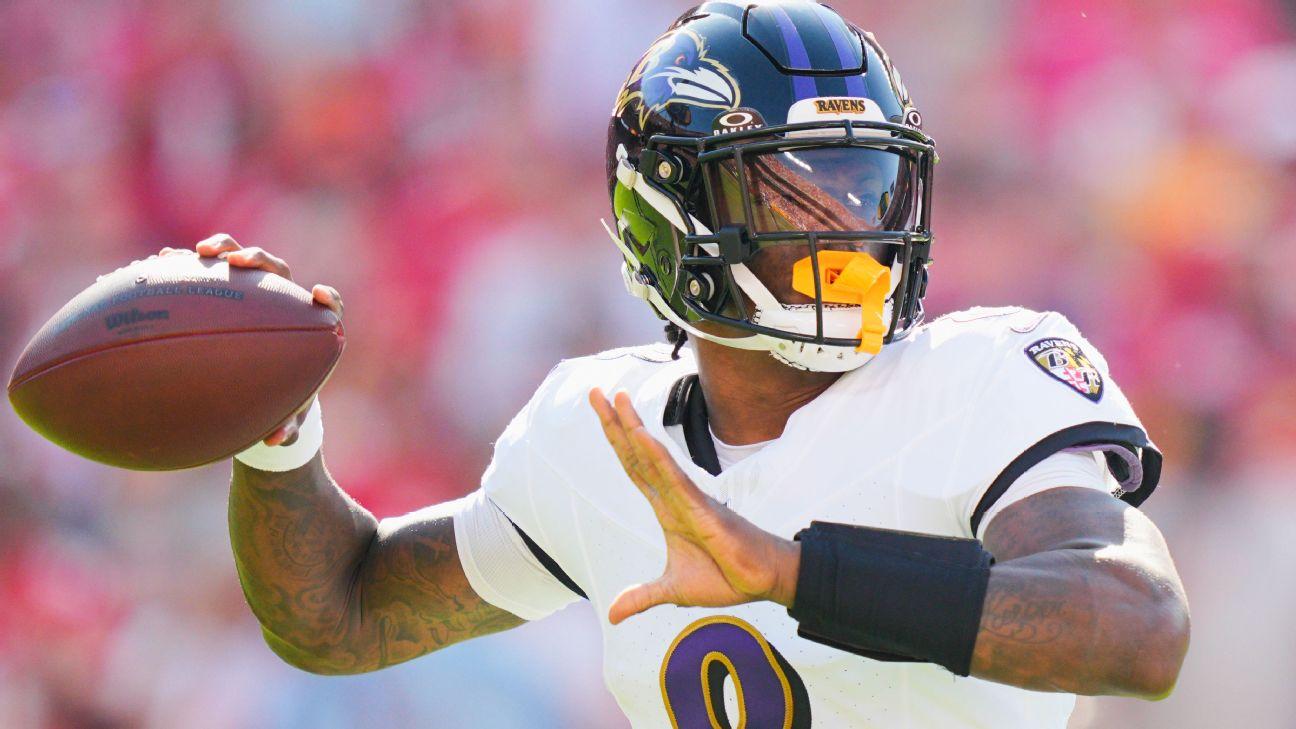 Ravens' Jackson suffers hamstring injury at KC