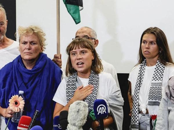 اسرائیل نسل کُشی کے ارادے سے پوری قوم کو مٹانے کی کوشش کر رہا ہے، گریٹا تھنبرگ کا رہائی کے بعد بیان