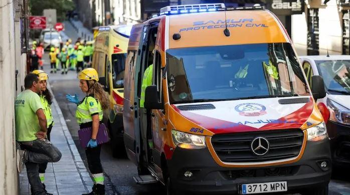 Four dead as six-storey building collapses in central Madrid