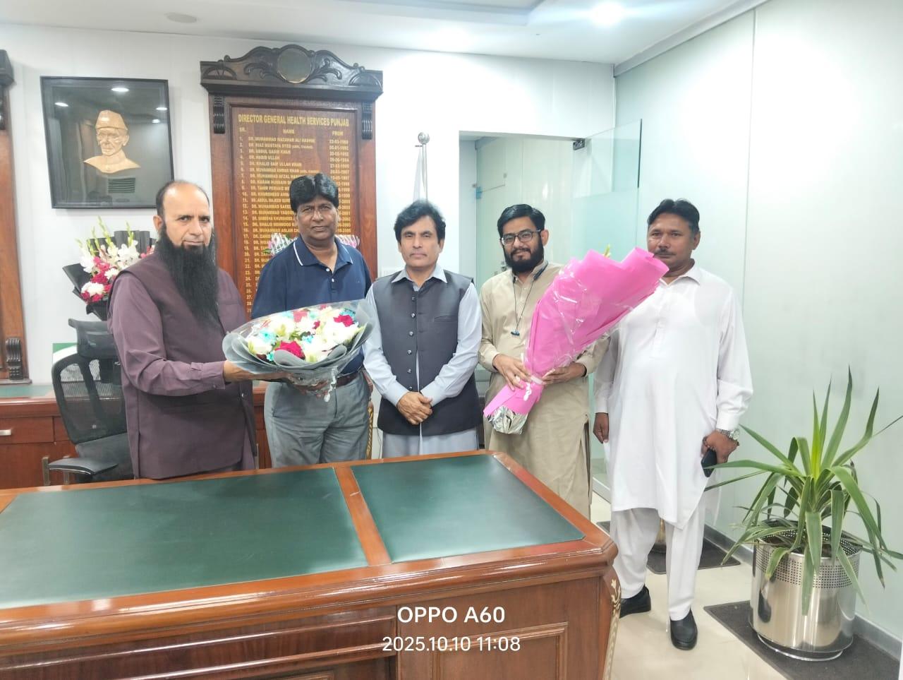 ڈاکٹر خالد محمود نے ڈائریکٹر جنرل ہیلتھ سروسز پنجاب کا اضافی چارج سنبھال لیا