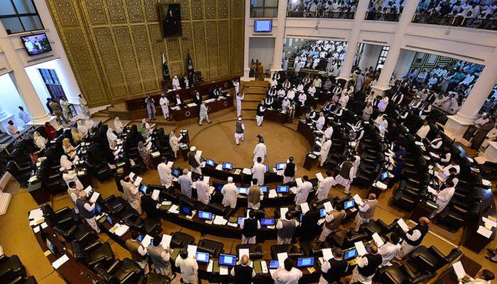 KP Assembly session continues to elect new CM, opposition walks out