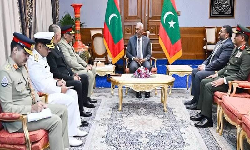 چیئرمین جوائنٹ چیفس جنرل ساحر شمشاد کا مالدیپ کا سرکاری دورہ، دفاعی و سیکیورٹی تعاون بڑھانے پر اتفاق 