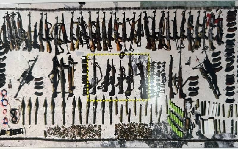 خیبرپختونخوا:سیکیورٹی فورسز کی کارروائیوں میں امریکی اور نیٹو افواج کا استعمال شدہ اسلحہ برآمد