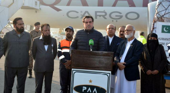 NDMA dispatches 27th aid consignment for Palestinians