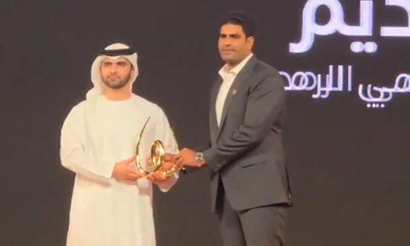 ارشد ندیم نے ’’گلوبل بریک تھر واتھیلٹ آف دی ائیر‘‘ کا ایوارڈاپنے نام کر لیا