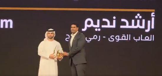 Javelin star Arshad Nadeem wins Global Breakthrough Athlete award in UAE