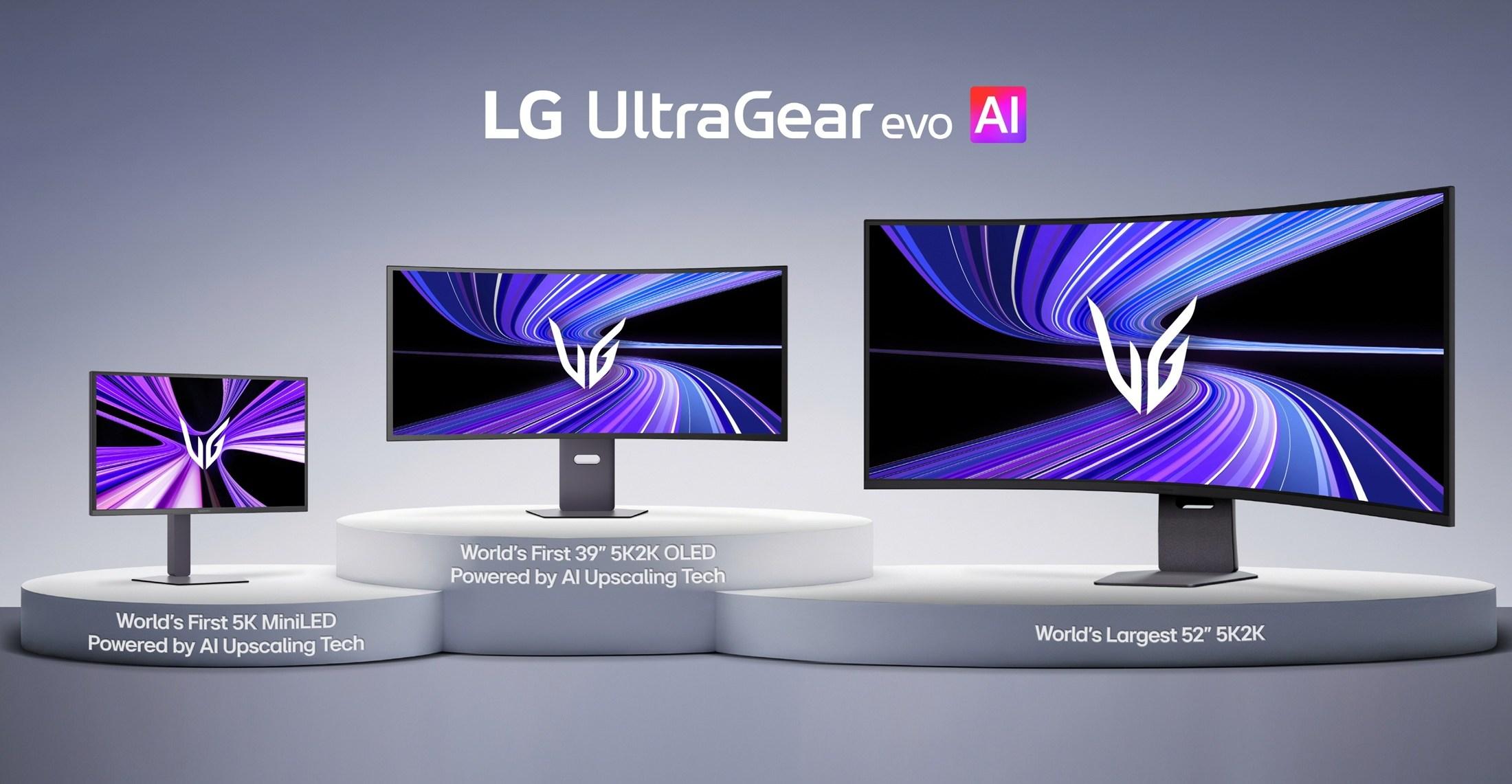 LG announces new UltraGear evo gaming monitors with AI upscaling