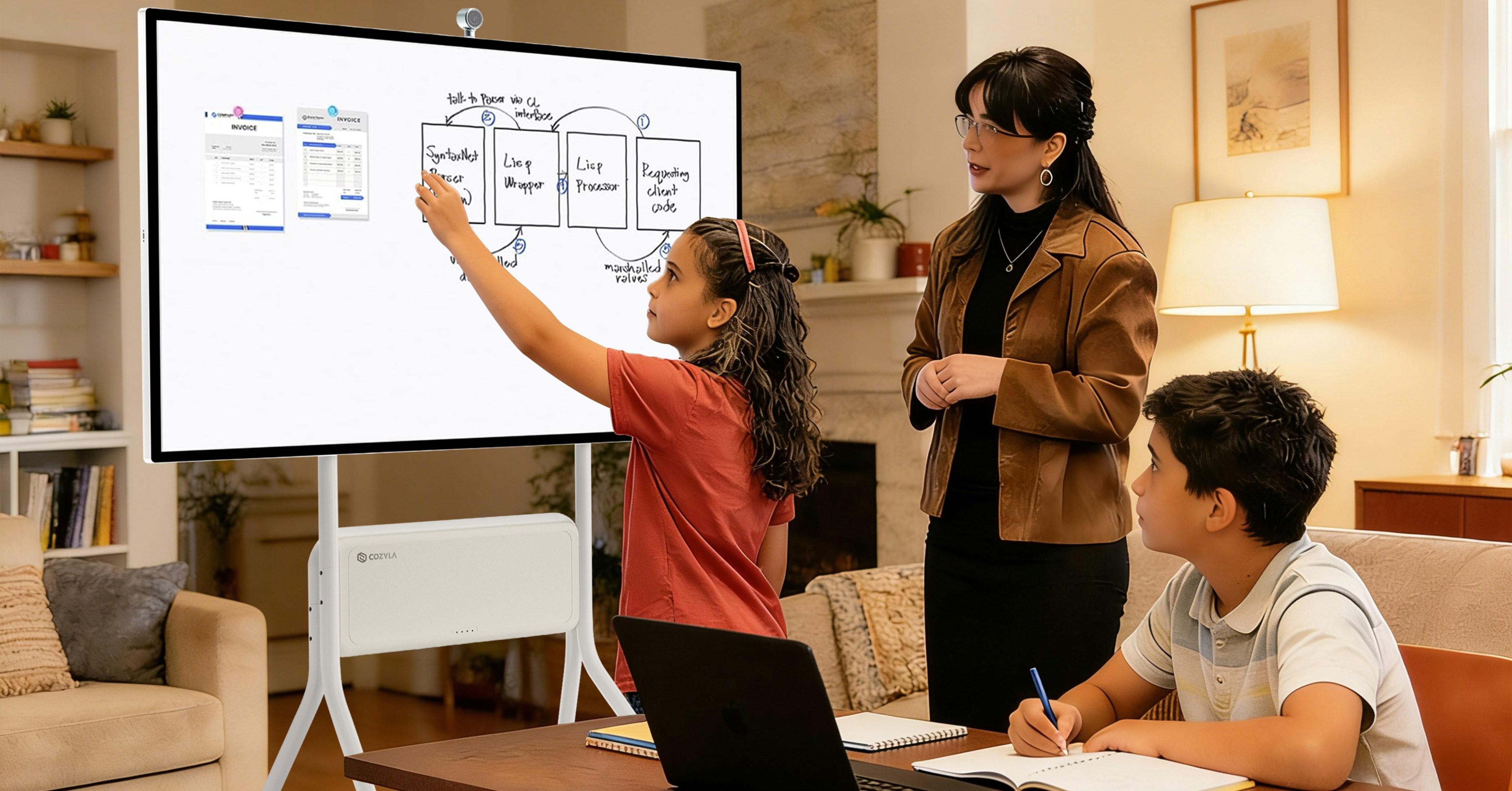 Cozyla’s TV-sized smart calendar makes your home look like a classroom