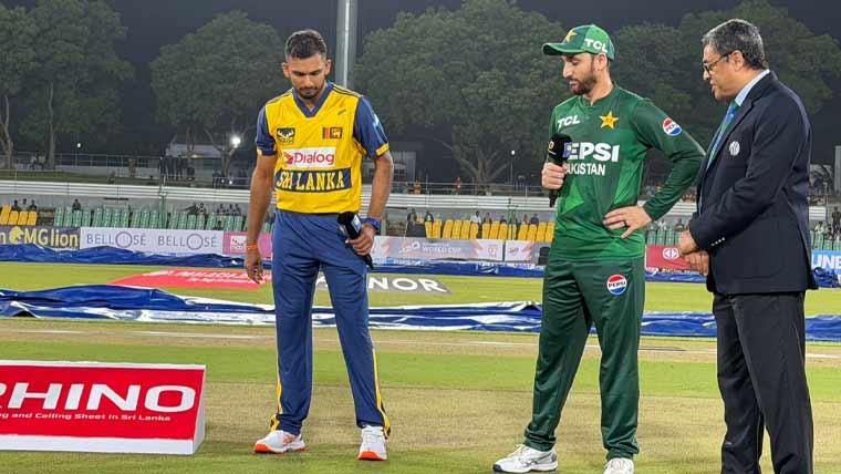پہلا ٹی 20: پاکستان کا سری لنکا کیخلاف ٹاس جیت کر باؤلنگ کرنے کا فیصلہ