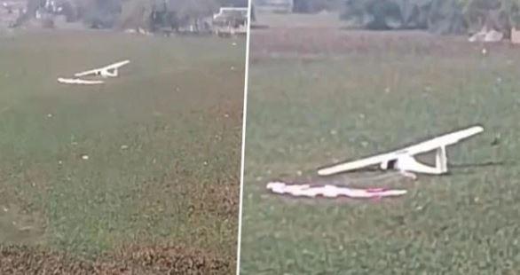 بھارتی فضائیہ کا طیارہ تالاب میں گر کر تباہ