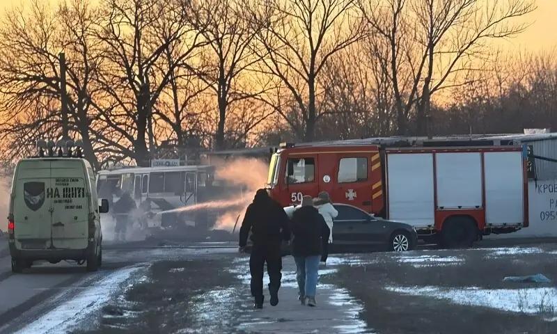 یوکرین میں مزدوروں کی بس پر روسی ڈرون حملہ، 15 کان کن جاں بحق