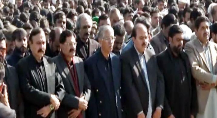 Collective funeral prayer of Tarlai blast martyrs offered
