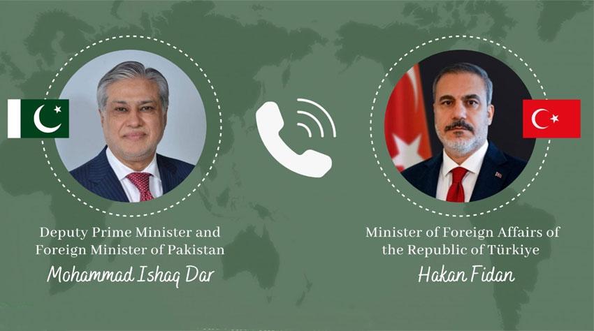 DPM Ishaq Dar, Turkish Foreign Minister discuss bilateral ties