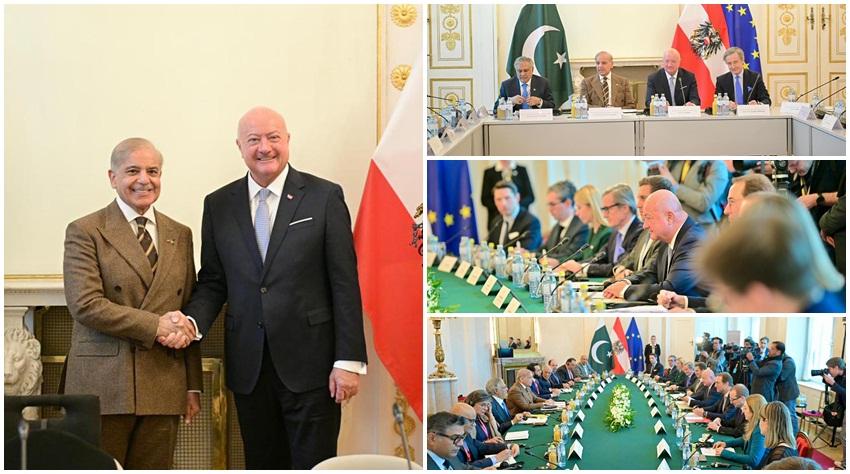 پاکستان اور آسٹریا کا مشترکہ اعلامیہ جاری، مختلف شعبوں میں تعلقات کو مزید مضبوط بنانے کیلئے کام کرنے کے عزم کا اعادہ