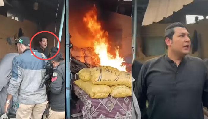  تجاوزات کیخلاف آپریشن کے دوران اسسٹنٹ کمشنر ہاظم بنگوار پر پیٹرول بم سے حملہ