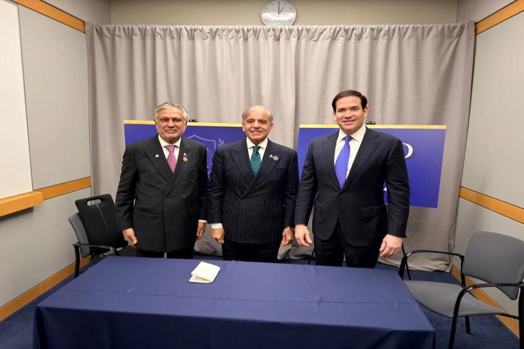 وزیراعظم کی مارکو روبیو سے ملاقات،دوطرفہ تجارت ، دہشت گردی کے خلاف تعاون کو مزید مستحکم بنانے پر اتفاق