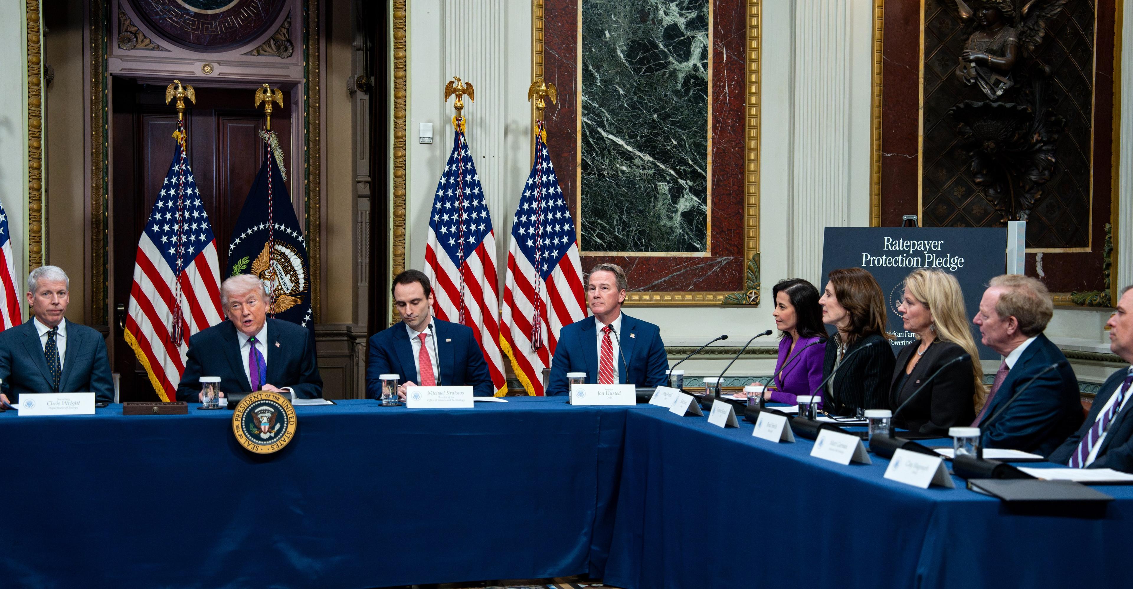 Seven tech giants signed Trump’s pledge to keep electricity costs from spiking around data centers