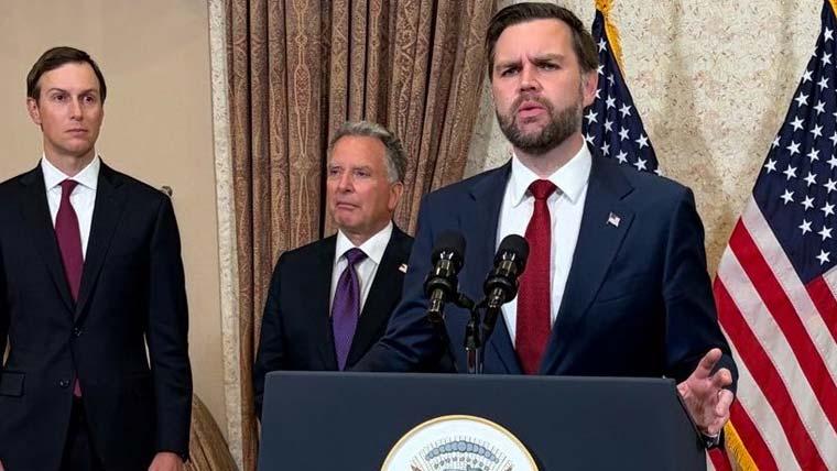  ایران کے ساتھ طویل مذاکرات ہوئے،ابھی تک حتمی معاہدے پر نہیں پہنچے،جے ڈی وینس