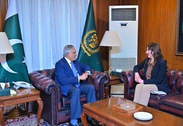 وزیر خارجہ کی امریکی ناظم الامور نیتالی بیکر سے ملاقات،قیام امن اور جنگ میں توسیع کی تجویز