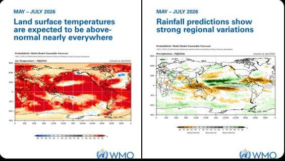 Warming El Nino set to return in mid-2026: UN