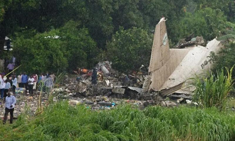 جنوبی سوڈان میں طیارہ گر کر تباہ،پائلٹ سمیت تمام 14 افراد جانبحق 