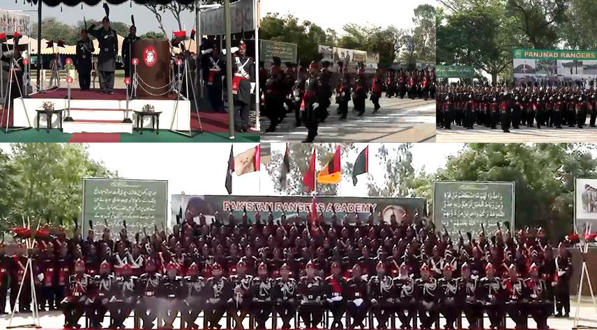پاکستان رینجرزاکیڈمی منڈی بہاؤالدین میں ریکروٹس کی پاسنگ آؤٹ پریڈ کا شاندارانعقاد