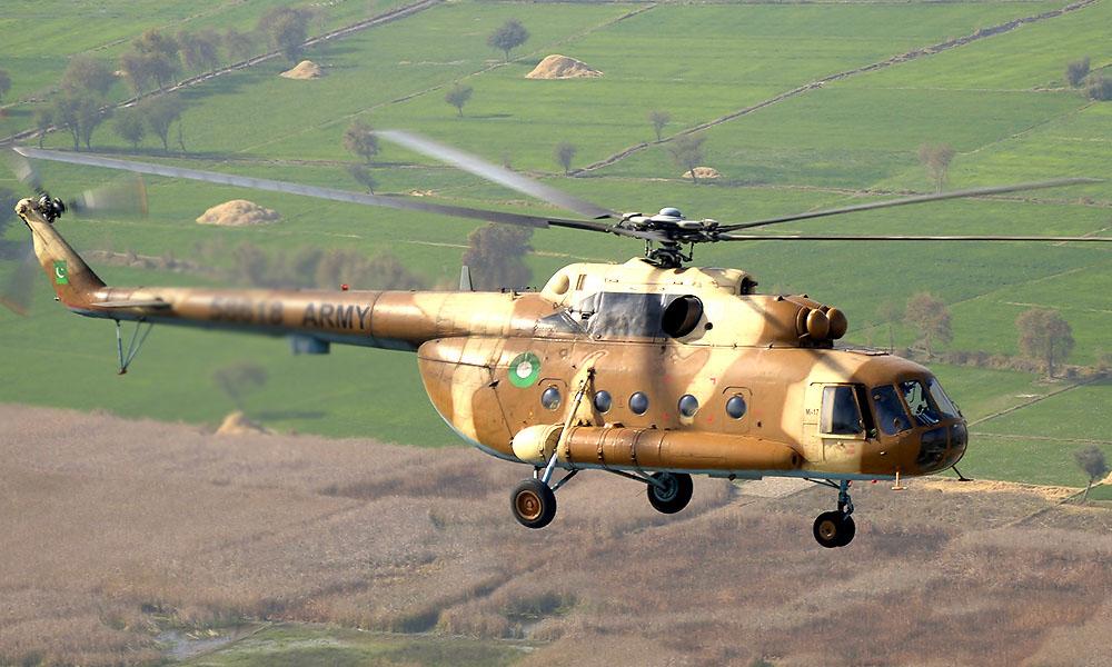 مظفرآباد میں پاک فوج کا  Mi-17 ہیلی کاپٹر تکنیکی خرابی کے باعث گر کر تباہ، تمام اہلکار شہید 