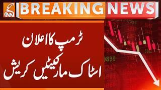 Stock Markets Crash after Trumps Statement | Breaking News | GNN