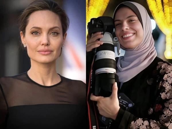 انجلینا جولی کا شہید فلسطینی صحافی فاطمہ حسونہ کو خراجِ عقیدت