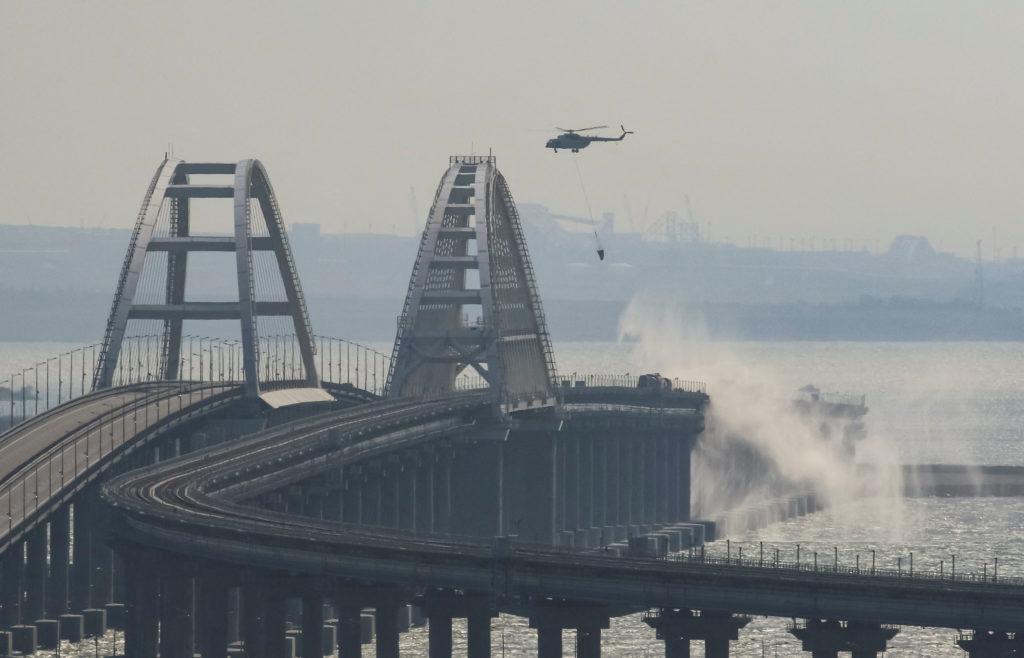 Ukraine hits Crimean Bridge with underwater explosives