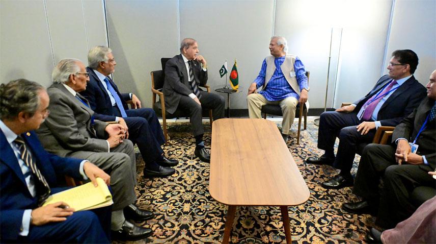 PM Shehbaz, Bangladesh Chief Adviser discuss bilateral ties