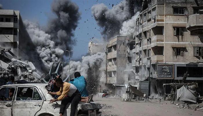 صہیونی فورسز نے امن معاہدے کی دھجیاں اڑا دیں،فضائی حملے میں ایک ہی خاندان کے 11 افراد شہید